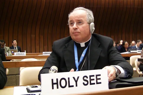 L'arcivescovo Ivan Jurkovic, Osservatore Permanente della Santa Sede presso le Nazioni Unite a Ginevra / YouTube