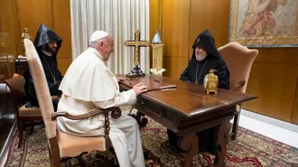 Papa Francesco, incontro con il Catholicos Armeno Karekin II 