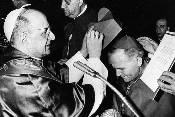 Paolo VI crea cardinale Karol Wojtyla - pd