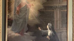 S. Margherita Maria Alacoque in adorazione del Sacro Cuore - pd