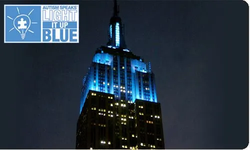 Il logo e l'Empire state Building in blu |  | pd