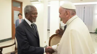 Il Papa e Kofi Annan. Molti i valori in comune, pace e la mediazione nei conflitti