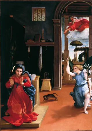 Lorenzo Lotto,  L'Annunciazione a Maria  |  | Wikipedia 