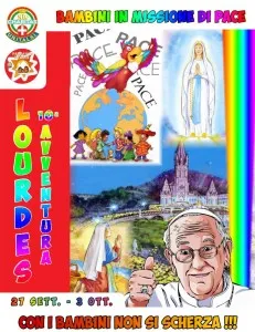 Unitalsi bambini Lourdes | La locandina del pellegrinaggio | Unitalsi