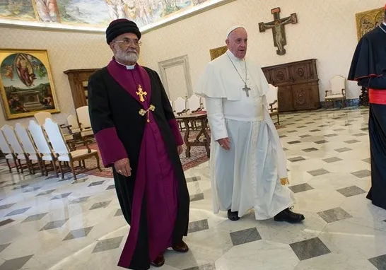 Il Patriarca Mar Dinkha in udienza da Papa Francesco il 2 ottobre del 2014 | Il Patriarca Mar Dinkha in udienza da Papa Francesco il 2 ottobre del 2014 | Radio Vaticana/ OR