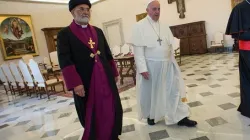 Il Patriarca Mar Dinkha in udienza da Papa Francesco il 2 ottobre del 2014 / Radio Vaticana/ OR