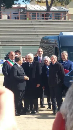 Presidente Mattarella | L'arrivo del presidente Mattarella a Locri | Pagina Facebook 