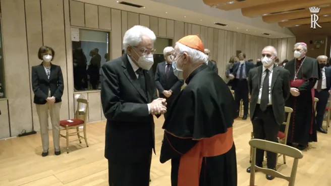 Un incontro tra il Cardinale Bassetti e il presidente Mattarella | youtube