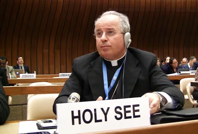L'arcivescovo Ivan Jurkovic durante una sessione delle Nazioni Unite a Ginevra | YouTube