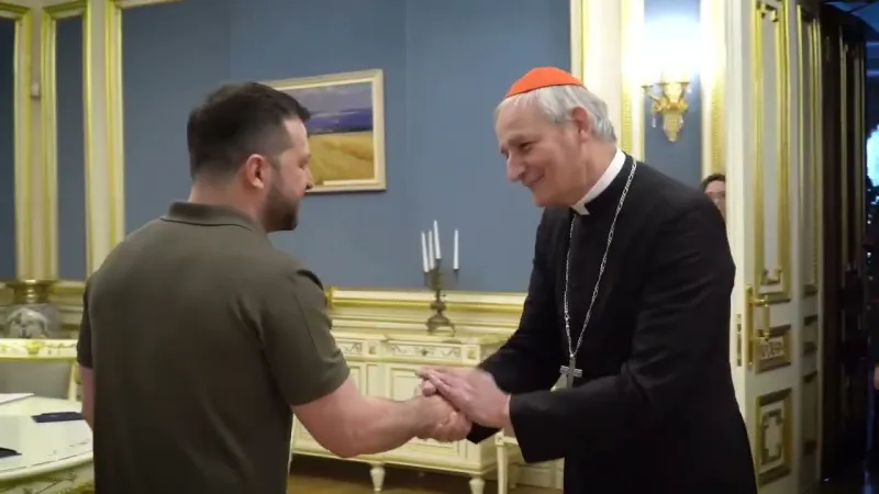 L'incontro tra Zelensky e il Cardinale Matteo Zuppi, Kyiv, 7 giugno 2023 | YouTube
