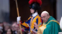 Papa Francesco durante l'omelia per la Giornata Mondiale dei Poveri, Basilica di San Pietro, 13 novembre 2022  / Daniel Ibanez / ACI Group