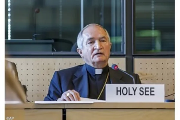 Arcivescovo Silvano Maria Tomasi, Osservatore Permanente della Santa Sede presso l'ufficio ONU di Ginevra / news.va