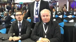 Arcivescovo Ivan Jurkovic, Carlo Maria Marenghi e Gregoire Piller durante l'UNCTAD / Conferenza UNCTAD 2014 