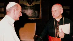 Uno degli incontri tra Papa Paolo VI e il Cardinale Karol Wojtyla, arcivescovo di Cracovia / Vatican Media - da blog cristianesimocattolico