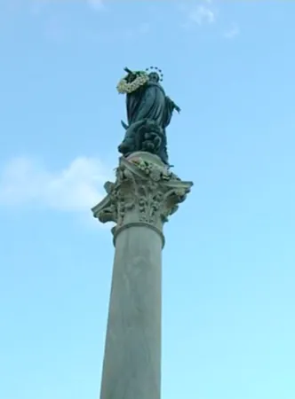Monumento all'Immacolata di Piazza di Spagna | Il monumento all'Immacolata di Piazza di Spagna | CTV