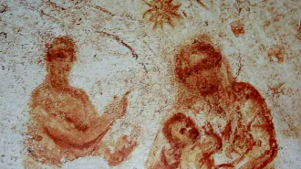 Nella catacomba di Priscilla sulla via Salaria la prima rappresentazione del Natale 