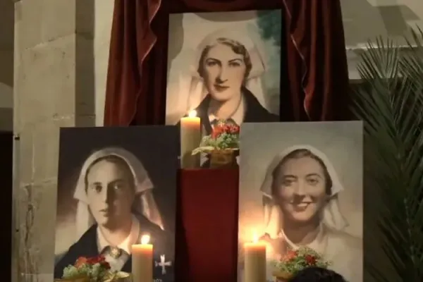 Le immagini delle tre martiri crocerossine  / ACI Prensa

