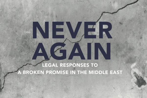 La copertina del libro "Never Again"  / ADF International