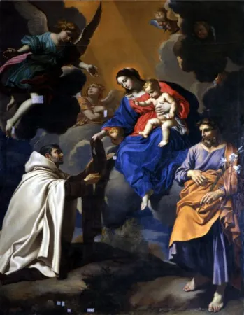 La Madonna del Carmelo appare a S. Simone Stock |  | pubblico dominio 