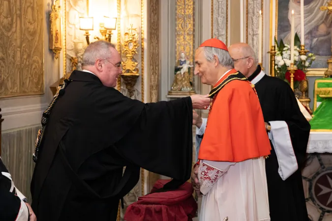 Cardinale Zuppi. Luogotenente Dunlap | Il Cardinale Zuppi riceve le insegne di Balì dell'Ordine di Malta | Ordine di Malta