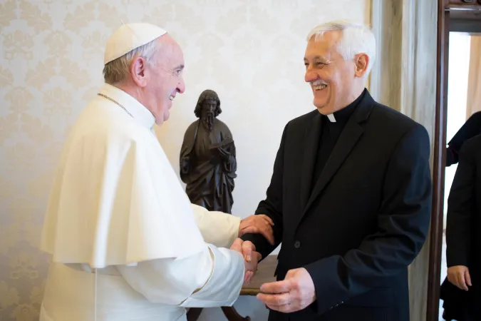 Papa Francesco con Padre Sosa SJ, Preposito Generale dei Gesuiti |  | Vatican Media - ACI Group