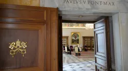 Papa Francesco durante l'udienza generale nella Biblioteca del Palazzo Apostolico, 11 marzo 2020 / Vatican Media / ACI Group