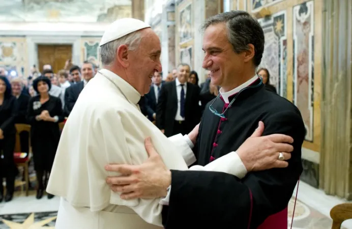 Papa Francesco e Monsignor Dario Vigano |  | L'Osservatore Romano, ACI Group