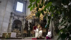 Papa Francesco durante la celebrazione del Corpus Domini, Basilica Vaticana, 14 giugno 2020 / Vatican Media / ACI Group