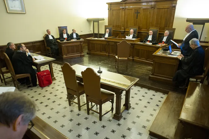 L'aula del Tribunale Vaticano durante il processo |  | @Osservatore Romano