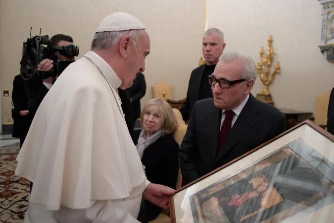 Papa Francesco incontra Martin Scorsese alla vigilia dell'anteprima del film 