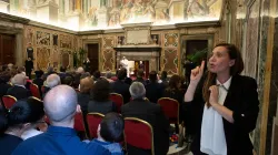 Papa Francesco incontra i membri della Federazione Italiana Associazione Sordi (FIAS), Sala Clementina, Palazzo Apostolico Vaticano, 25 aprile 2019 / Vatican Media / ACI Group