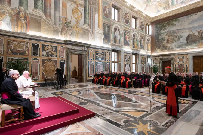 Papa Francesco e la CDF | Papa Francesco riceve la plenaria della Congregazione della Dottrina della Fede, 30 gennaio 2020 | Vatican Media / ACI Group