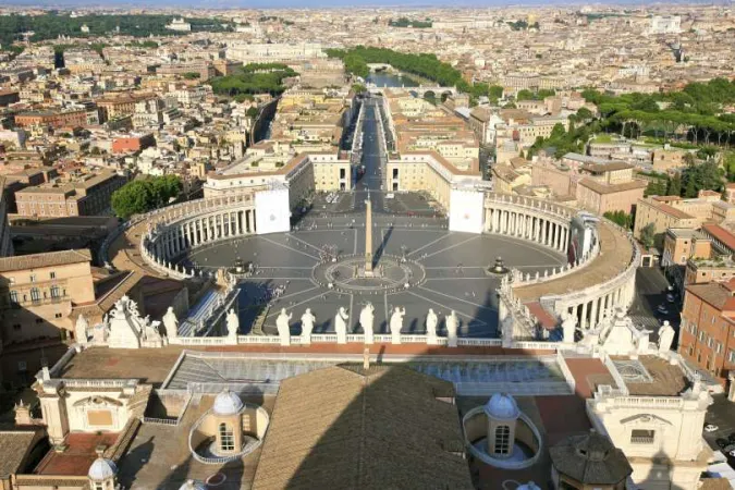 Veduta di piazza San Pietro dalla Basilica | Wikimedia Commons