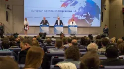 La conferenza stampa sull' Agenda Migrazioni a Bruxelles / Commissione Europea