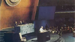 Paolo VI durante il suo discorso alle Nazioni Unite, New York , 4 ottobre 1965 / VitaTrentina
