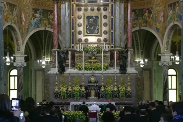 Papa Francesco prega a Pompei / CTV