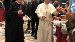 Papa Francesco con l'arcivescovo di Benevento Felice Accrocca  / Diocesidibenevento.it