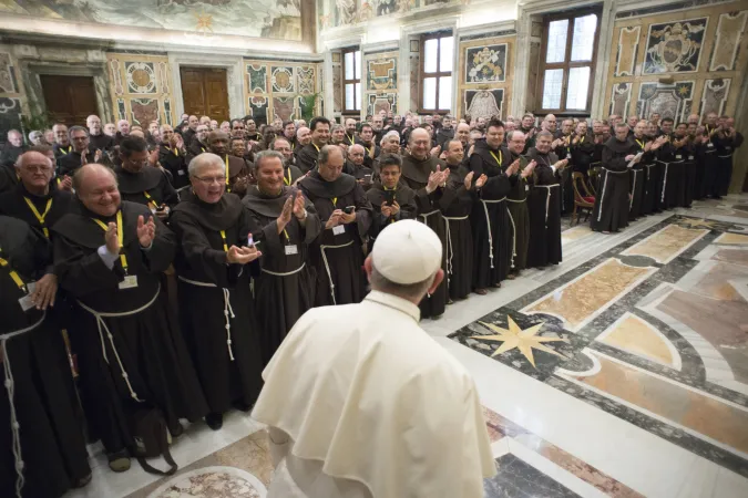 Papa Frati minori | Papa Francesco incontra i frati minori francescani | © L'Osservatore Romano