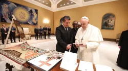 L'incontro tra Papa Francesco e il Primo Ministro del Kurdistan Barzani, Auletta Paolo VI, 19 febbraio 2020 / Twitter KRG_Italy