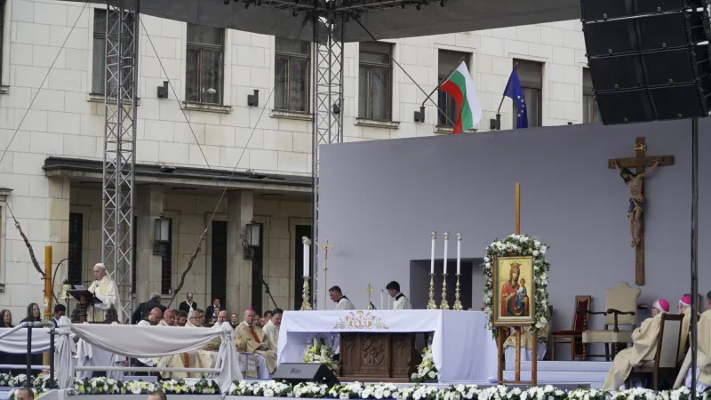 Papa Francesco a Sofia | Papa Francesco durante la Messa a Sofia, 5 maggio 2020  | AG / ACI Group