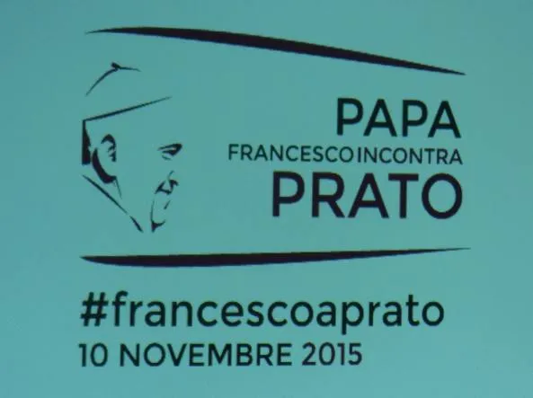 Papa Prato | Il logo della visita di Papa Francesco a Prato | 