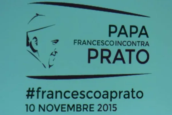 Il logo della visita di Papa Francesco a Prato / 