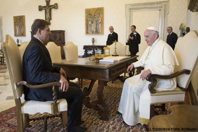 papa premier sloveno | L'incontro di Papa Francesco con il Premier sloveno | © L'Osservatore Romano Foto