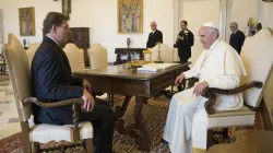 L'incontro di Papa Francesco con il Premier sloveno / © L'Osservatore Romano Foto