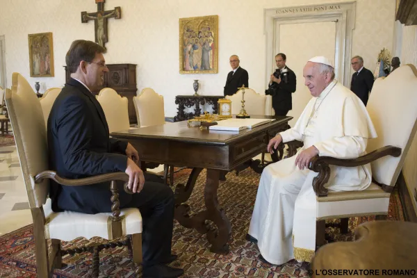 L'incontro di Papa Francesco con il Premier sloveno / © L'Osservatore Romano Foto