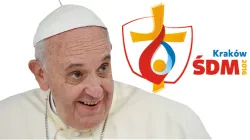 Papa Francesco e il logo della Gmg 2016 / campusmisericordiae.pl
