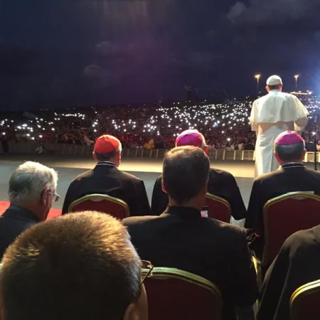 Papa Francesco e i giovani | Papa Francesco incontra i giovani, Asunciòn, Paraguay, 12 luglio 2015 | © L'Osservatore Romano Photo 