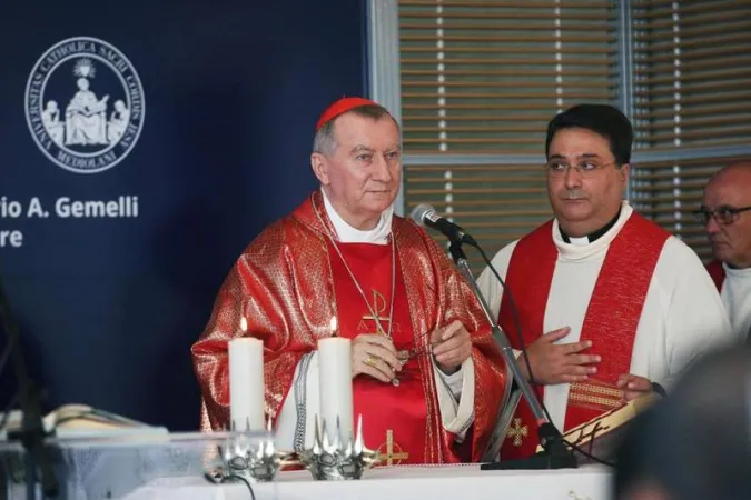 Il cardinale Pietro Parolin celebra la Messa al Policlinico Gemelli di Roma  |  | ilsismografo