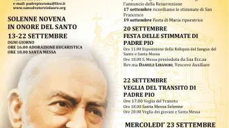 Padre Pio: grandi festeggiamenti a Roma presso la Chiesa di San Salvatore in Lauro