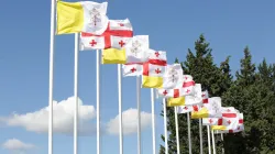 Le bandiere di Georgia e Santa Sede a Tbilisi accolgono Papa Francesco nel suo viaggio del 2016
 / Alan Holdren / Catholic News Agency